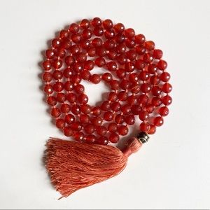 Satya jewelry Carnelian Mala, like new